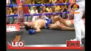 K.O || Ny Sophy Vs RashiShing(Thai) || kun khmer 2018 || bayon boxing 04/03/2018