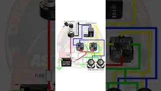 MINI DRIVING LIGHT WITH 2 RELAYS #mastermotobasic #tutorial #shorts