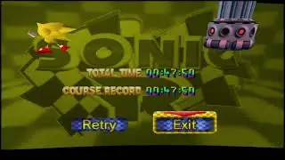 Sonic R - tag 4 characters as Super Sonic