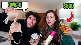 Having My Boyfriend Guess The PRICE of GIRL Products!!