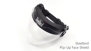 Steelbird Flip-Up Face Shield - Protects wearer's face from hazards such as flying objects & etc