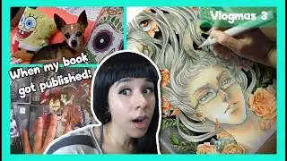 🎨 My Coloring & Painting Process 💕 Copic Markers 💕 A week in a Mangaka's Life ☃️ Vlogmas day 3