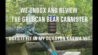 Grubcan Bear Cannister.  Unboxing and reviewing what we think about it. Does it fit in the Kakwa?