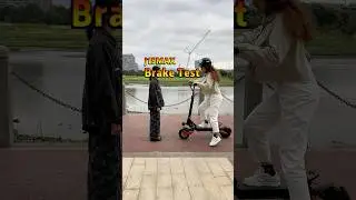 🚨 Powerful Brakes Test! J15 Electric Scooter at Full Stop 💥