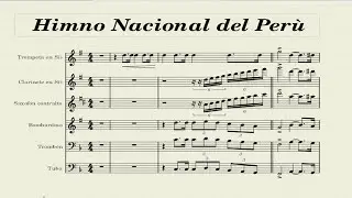 Himno Nacional del Peru/Partituras Banda Colegio