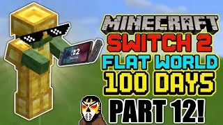 100% Drop Gold Armor from Zombies! . . . Minecraft Switch Two 100 days on a Flat World