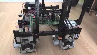Heavy LEGO robot chassis with Arduino and MindSensors NXShield
