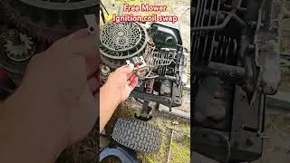 Free mower ignition coil issue. #lawnmowerrepair #lawnmower #ridingmower