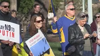 North Carolina residents hold rally to support Ukraine