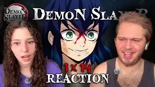 Inosuke is so CUTE!! DEMON SLAYER: Kimetsu No Yaiba 1x14 - REACTION | First time watching