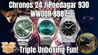 Chronos 24 / Poedagar 930 / Wwoor 8887 Watch Triple Unboxing Fun
