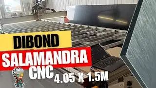 DUŻY PLOTER CNC DO DIBONDU | SALAMANDRA CNC 4 x 1.5m | Frezarka do płyt z dibondu | #DIY #cnc