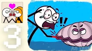 Paris Kiss (WEEGOON) Part 3- All Levels Completed- Funny Stickman-(Android,iOS) Gameplay Walkthrough
