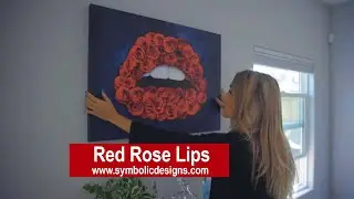 Good Night Red Rose Lips Art