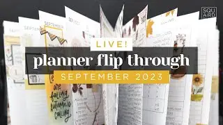 LIVE! SEPTEMBER 2023 PLANNER FLIP THROUGH :: COMPLETED PAGES OF A HAPPY PLANNER FRANKENPLANNER SETUP