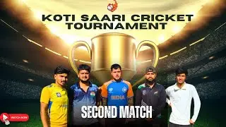 Tournament ka Dusra Match 🏏 | Players huye injured | One Sided Performance 🥶🥵| Koti Saari Tournament