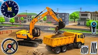 Jcb Cunstruction Simulator 2025 - Real City Highway Excavator Game - Android GamePlay