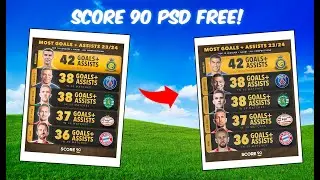 Free PSD 💥 | Score 90 Design 🟡 | Tutorial (G+A)