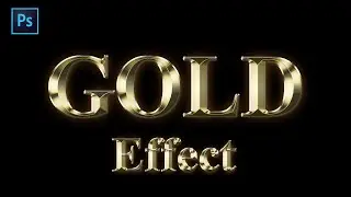 Gold Text Effect/Gold Text Logo in Photoshop Hindi/Urdu |  Advance Photoshop Tutorial