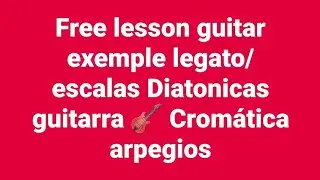 Escalas Diatonicas guitarra 🎸 ejercicios velocidad 