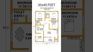 30x40feet #shorts #homeplan #housedesign #home. P L-355