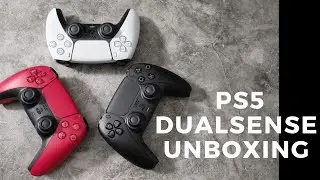 New PS5 Controller Unboxing: Midnight Black & Cosmic Red