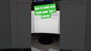 How to make note book page in just 1 minute #bookcreatorapp #bookdash #computer #bookmaking #workboo