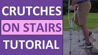 How to Go Up and Down Stairs on Crutches Nursing NCLEX Review