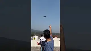 designer kite flying.. bat kite
