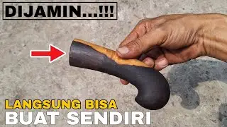produksi membuat gagang golok dari kayu buat menambah penghasilan. @BANG SYAM 22