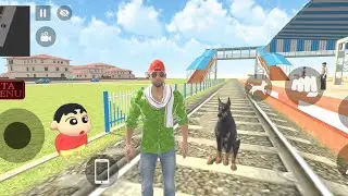 Jack's dog over the railway track 💥 Indian theft auto simulator 😱