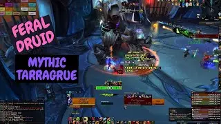 *** Feral Druid PoV *** Mythic The Tarragrue | 9.1 Shadowlands | Sanctum of Domination.