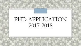 PHD application 2017-2018|Chaudhary Devi Lal University