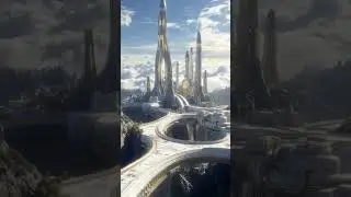 Step Inside the Cities of Tomorrow 🌇 #FuturisticArchitecture, #UtopianDesign, #cityoftomorrow