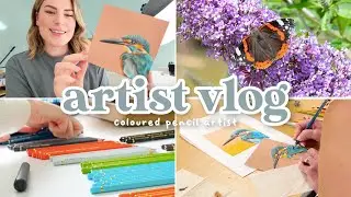 Art Workshops, Kingfishers and Butterflies | Wildlife Artist Studio Vlog