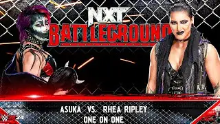 Asuka vs Rhea Ripley &ndash; The Empress vs The Queen | WWE 2K24 Full Match Highlights