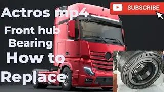 How To Replace new Front hub assembly Bering Actros mp4 #truck #automobile #bearing #mechanic #brake