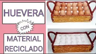 DIY PORTA HUEVOS CON MATERIAL RECICLADO, porta ovos /best out of waste