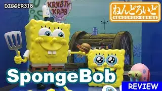 Nendoroid 1926 Spongebob Squarepants Action Figure Toy Review 4K