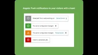 Angular Push notifications to your visitors with a toast