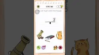 Ответ на 580-й уровень игры Brain Test All Star | Кот должен поймать мышь