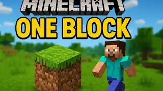Play minecraft one block first time in mobile #minecraft #mcfleet #oneblocksurvival  