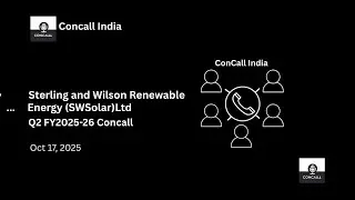 Sterling and Wilson Renewable Energy (SWSolar) Ltd Q2 FY2025-26 Concall