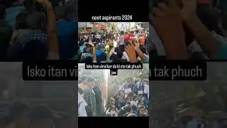 NEET 2024 scam aspirants protest against NTA#pw