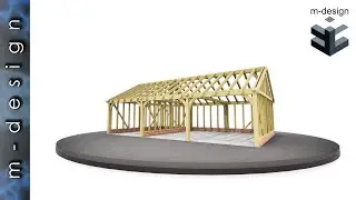 3 Bay Oak Framed Garage (All Oak Members) updated