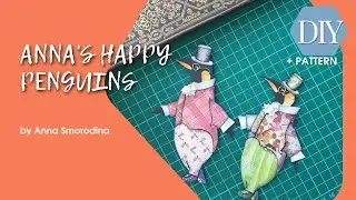 Tutorial Paper miniatures Happy penguin | Scrapbooking | DIY