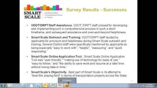 VDOT and DRPT: Webex  - What's Up with Smart Scale? June 20, 2016