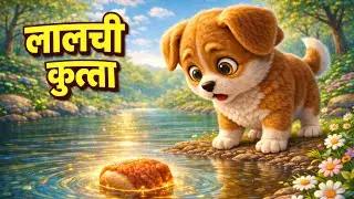 Greedy Dog Story |  लालची कुत्ते की कहानी  | A Moral Story in हिंदी