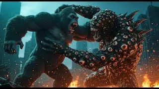 King Kong fights the hundred-eyed monster | Epic battle to save humanity