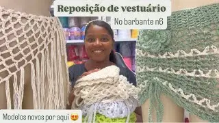 Muita novidade / Venham se apaixonar por esses vestuário que fiz no barbante fio 6 #vlog 